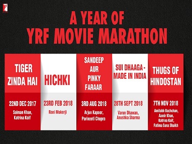 Thugs of Hindostan, Tiger Zinda Hai, Hichki release dates announced by YRF: Here's when they come to theatres Thugs of Hindostan, Tiger Zinda Hai, Hichki release dates announced by YRF: Here's when they come to theatres