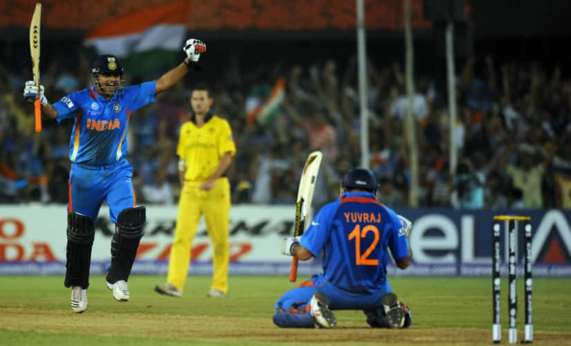 India ended Australia’s 12-year monopoly at the 2011 World Cup quarter-final. AFP