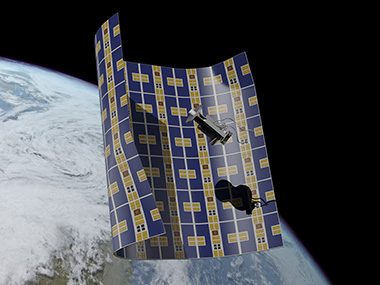 The Brane Craft by Aerospace Corporation can wrap around space debris and drag it through the atmosphere The Brane Craft by Aerospace Corporation can wrap around space debris and drag it through the atmosphere