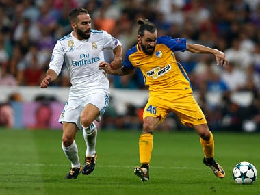 File image of Real Madrid's Daniel Carvajal. AP