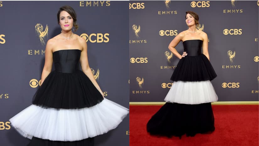 Mandy Moore at the 69th Primetime Emmy Awards. Image from Getty Images.