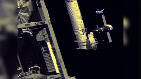 Three new crew members arrive on the ISS on a Soyuz MS-06 spacecraft launched from the Baikonur Cosmodrome