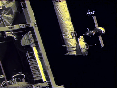 Three new crew members arrive on the ISS on a Soyuz MS-06 spacecraft launched from the Baikonur Cosmodrome Three new crew members arrive on the ISS on a Soyuz MS-06 spacecraft launched from the Baikonur Cosmodrome