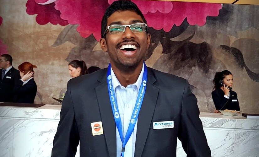 B Adhiban at the event. Amruta Mokal