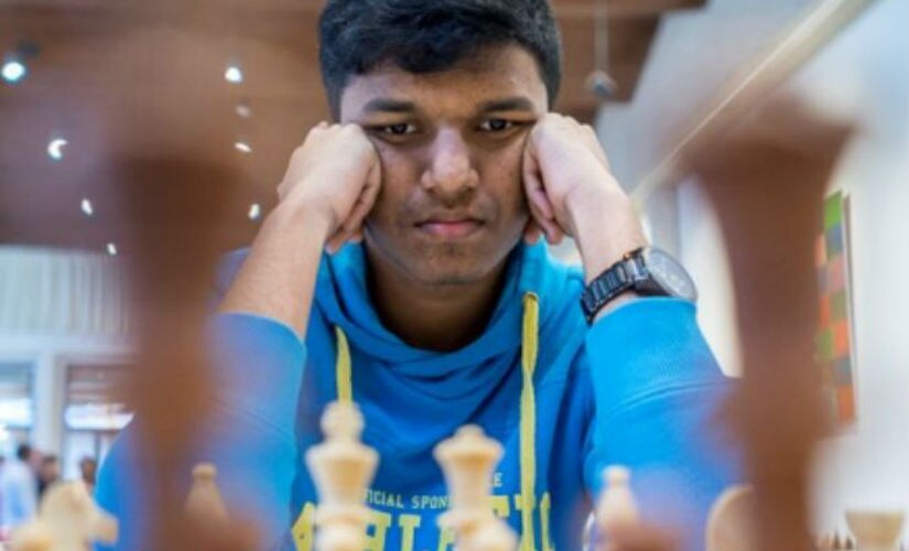 National junior champion, Harsha Bharathakoti stunned his much higher-rated opponent, Varuzhan Akobian. Amruta Mokal