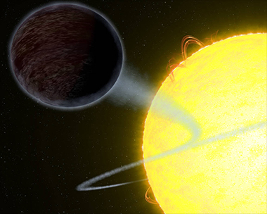 Hubble observes exoplanet so dark that it absorbs 94 percent of the visible starlight that falls on it Hubble observes exoplanet so dark that it absorbs 94 percent of the visible starlight that falls on it