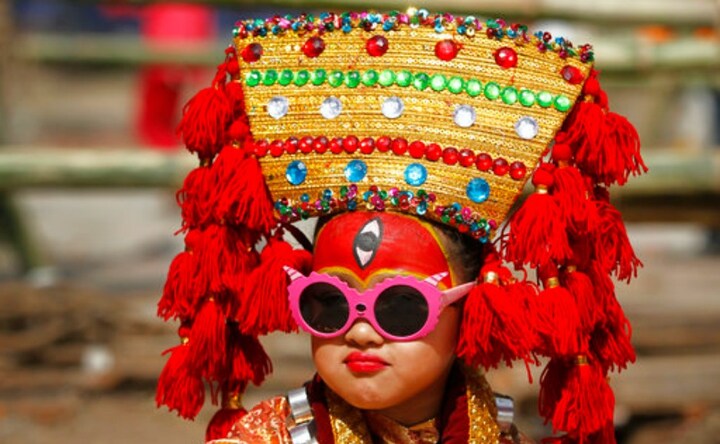Nepalis celebrate Kumari Puja in Kathmandu to ward off bad luck, prevent diseases