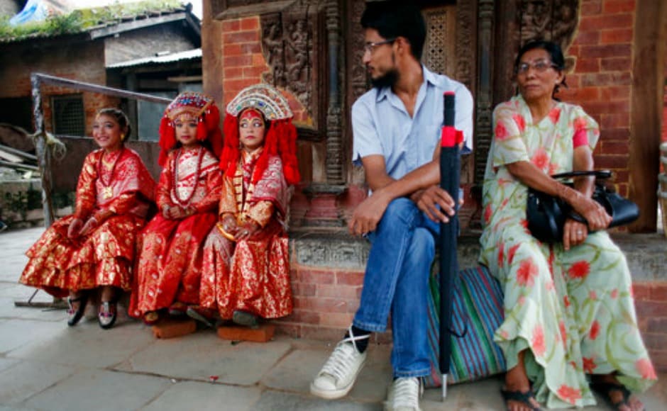 These pre-pubescent girls are considered to be the incarnations of the Goddess known as Taleju, the Nepalese name for Durga. AP These pre-pubescent girls are considered to be the incarnations of the Goddess known as Taleju, the Nepalese name for Durga. AP