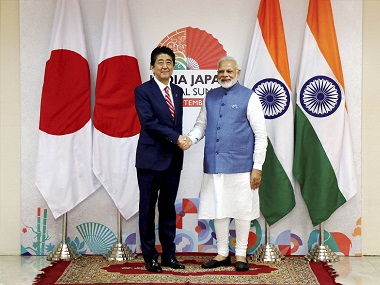 Shinzo Abe in Gujarat: Behind high-optic bullet train launch, India Japan deepen defence ties Shinzo Abe in Gujarat: Behind high-optic bullet train launch, India Japan deepen defence ties