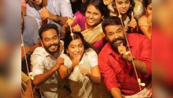 Watch: Mohanlal shakes a leg in popular Jimmiki Kammal song from Velipadinte Pusthakam