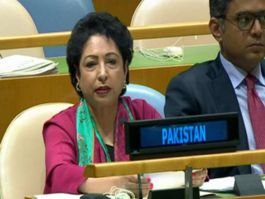 At UN, Pakistan's Maleeha Lodhi shows Gaza war victim's photo as face of Indian atrocities; draws flak At UN, Pakistan's Maleeha Lodhi shows Gaza war victim's photo as face of Indian atrocities; draws flak