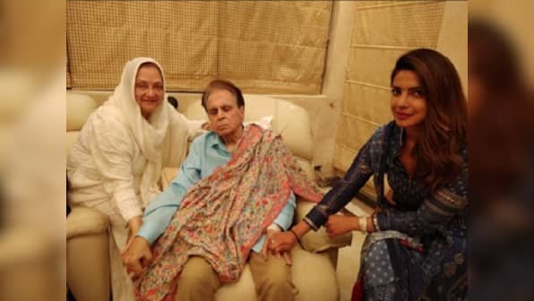 Priyanka Chopra pays visit to Dilip Kumar, wishes him speedy recovery; see pictures