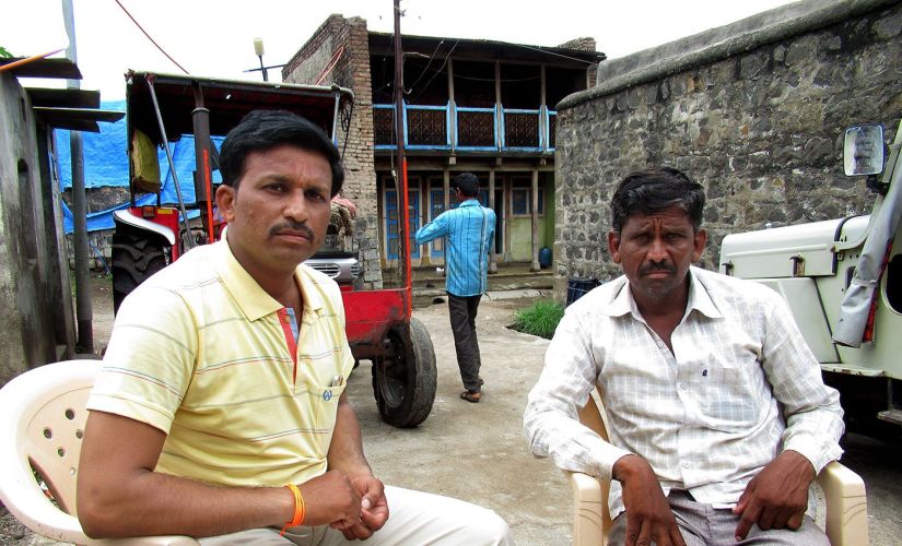 Suresh Zute (right) and his cousin Lakshman lost two members of their family to the loan crisis when they were deemed ineligible for the waiver. Image procured by Parth MN