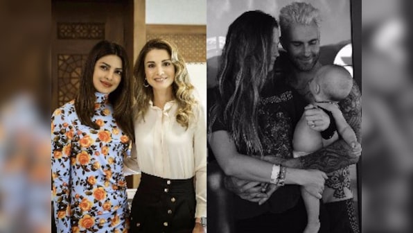 Priyanka Chopra meets Queen Rania; Adam Levine and wife expecting second child: Social Media Stalkers' Guide