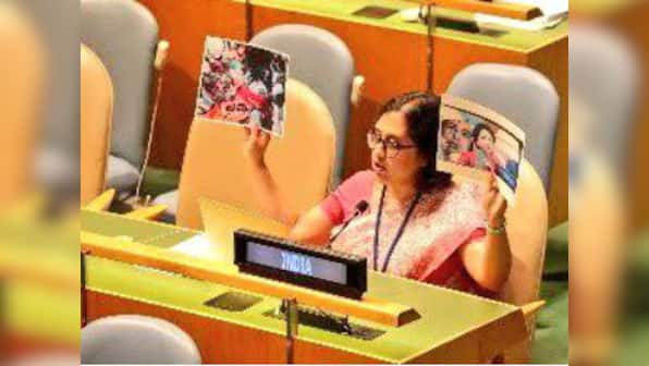 India slams Pakistan at UNGA for using fake picture to weave 'completely false narrative' on Kashmir