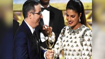 Emmy's 2017: Priyanka Chopra presents award to John Oliver for Outstanding Variety Talk Series