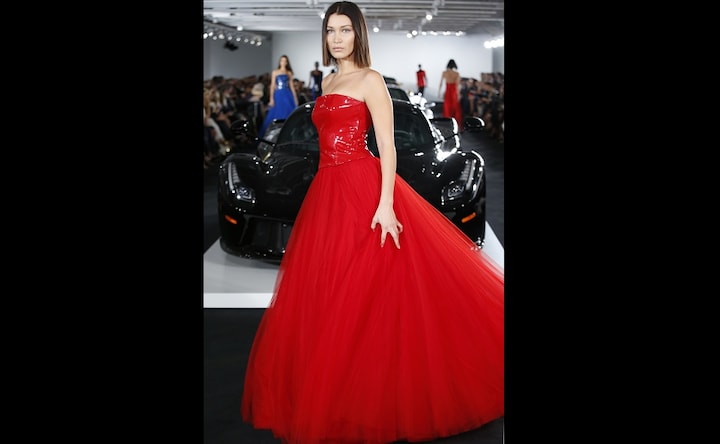 Bella Hadid, Kendall Jenner storm the runway in floor-length numbers at Ralph Lauren's fashion show