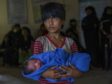 File image of a Rohingya refugee in Bangladesh. AP