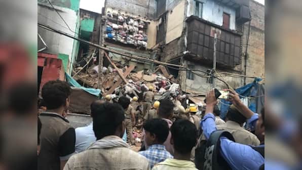 Building collapses in Delhi's Sadar Bazaar; one person injured