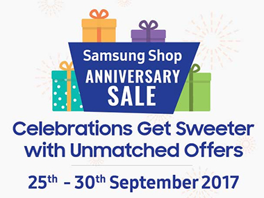 Samsung Shop Anniversary sale is offering discounts on smartphones and other products till September end Samsung Shop Anniversary sale is offering discounts on smartphones and other products till September end