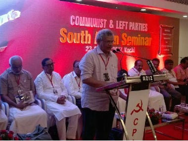 Sitaram Yechury at a recent event at Kochi. Fcaebook/Sitaram Yechury