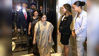 Sushma Swaraj reaffirms commitment to Palestine at NAM meet, seeks negotiation to solve Israel issue