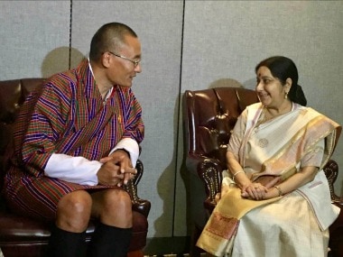 Sushma Swaraj meets Tunisian counterpart, Bhutanese PM ahead of UN General Assembly meet