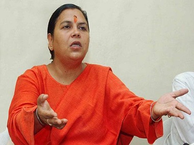 Uma Bharti claims Congress 'benefitted' most from Mahatma Gandhi's assassination while RSS suffered Uma Bharti claims Congress 'benefitted' most from Mahatma Gandhi's assassination while RSS suffered