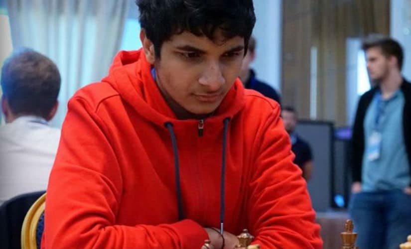 After his draw in round one, Vidit Gujrathi made a strong comeback by winning with black pieces. Amrutha Mokal
