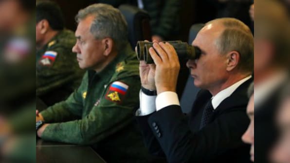 Vladimir Putin watches war games with Belarus as wary NATO eyes Russia