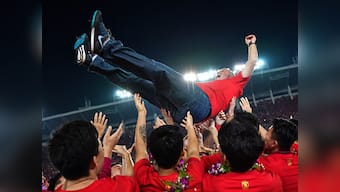 Guangzhou Evergrande record 7th straight Chinese Super League title in coach Luiz Felipe Scolari's farewell season