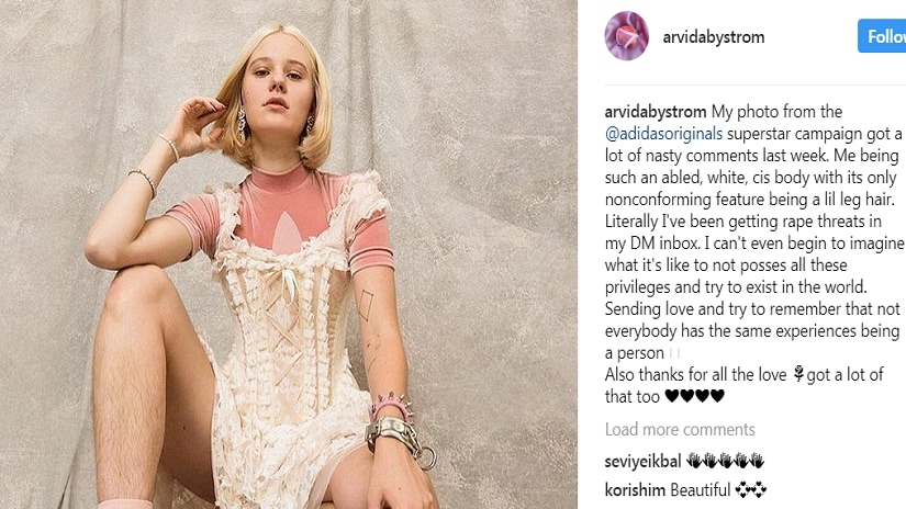 Miley Cyrus Sex Tape Pornhub - Swedish model gets rape threats for unshaved legs in ad campaign: Body  hair, gender, double standards-World News , Firstpost