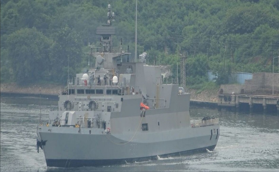 It is India's first major warship to have a superstructure of carbon fibre composite material resulting in improved stealth features, lower top weight and maintenance costs. Image courtesy: Twitter/@indiannavy It is India's first major warship to have a superstructure of carbon fibre composite material resulting in improved stealth features, lower top weight and maintenance costs. Image courtesy: Twitter/@indiannavy