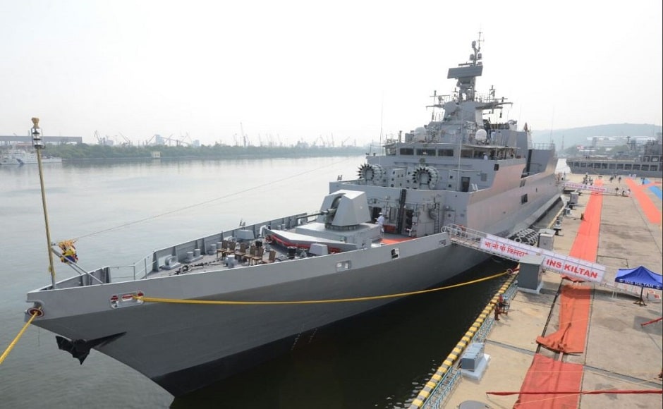 Kiltan is the latest indigenous warship after Shivalik class, Kolkata class and sister ships INS Kamorta and INS Kadmatt to have joined the Indian Navy's arsenal. Image courtesy: Twitter/@DefenceMinIndia Kiltan is the latest indigenous warship after Shivalik class, Kolkata class and sister ships INS Kamorta and INS Kadmatt to have joined the Indian Navy's arsenal. Image courtesy: Twitter/@DefenceMinIndia