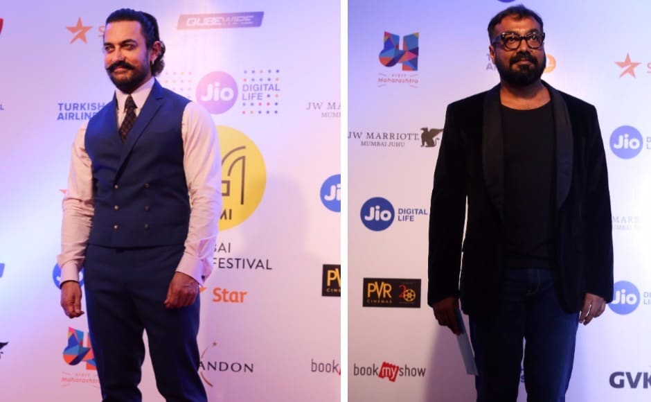 Seen here are Aamir Khan and Anurag Kashyap. Kashyap's 'Mukkabaaz' was the opening film at the festival. He is also on the board of directors for the Mumbai Film Festival. Seen here are Aamir Khan and Anurag Kashyap. Kashyap's 'Mukkabaaz' was the opening film at the festival. He is also on the board of directors for the Mumbai Film Festival.