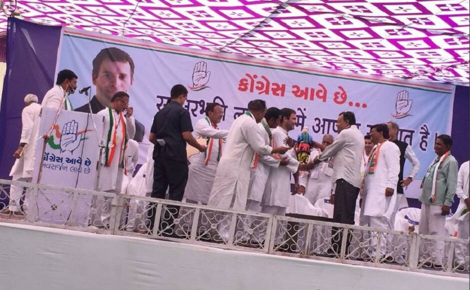 Addressing enthusiastic crowds in Nadiad in central Gujarat, Rahul Gandhi took pot shots at the Modi government as the gathering cheered loudly. "When it comes to helping, they help only a handful of industrialists. For 10-12 years, Amit Shah's son's company had nothing, but started earning only after 2014," he said.