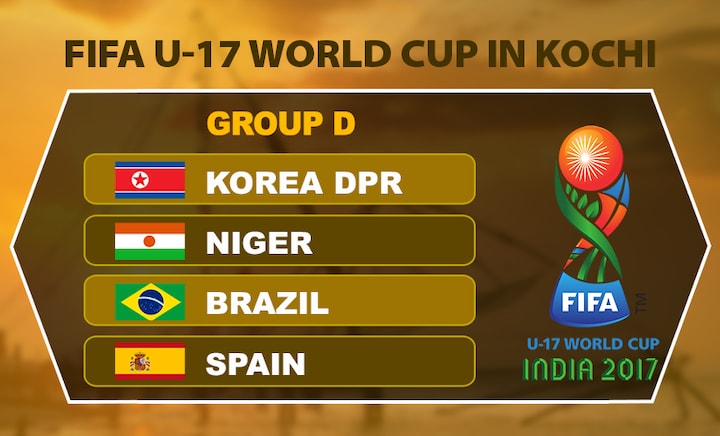 FIFA U-17 World Cup 2017: Brazil and Spain heavy favourites in Group D, but Korea DPR, Niger can surprise