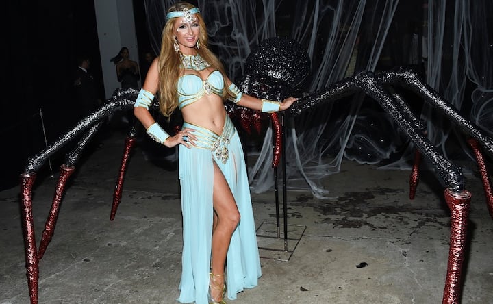 Paris Hilton, Karlie Kloss channel Halloween spirit for Naked Heart Foundation Fund Fair