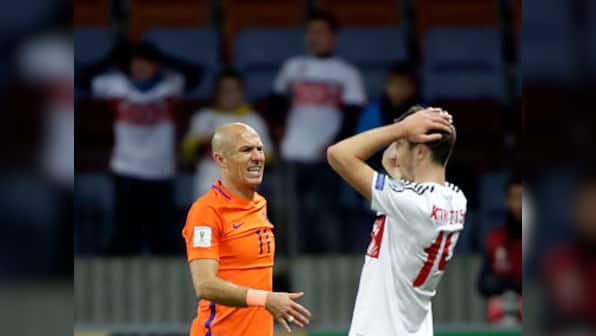 FIFA World Cup 2018 qualifiers: Netherlands need 'a miracle' to qualify, says Arjen Robben