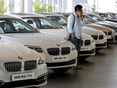 MW cars at a dealer shop in Beijing, China. Reuters
