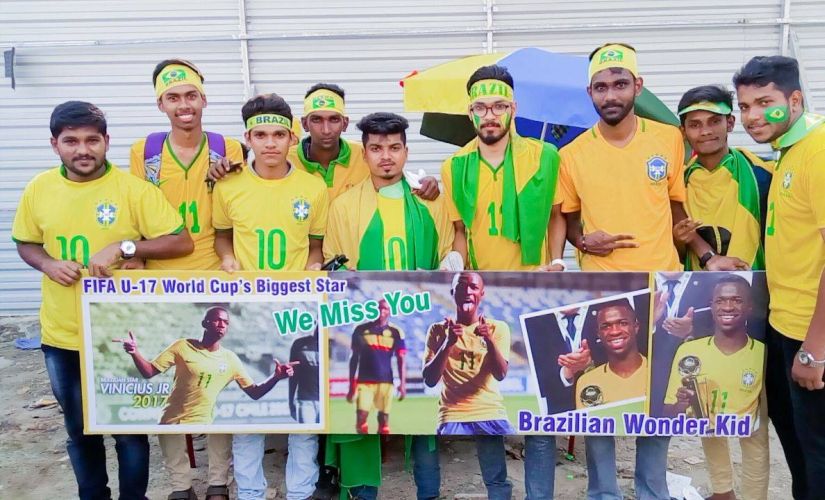 Kochi fans express their love for Vinicius Junior. Image courtesy: Facebook/Brazil FANS Kerala