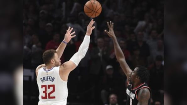 NBA: Blake Griffin's buzzer 3-pointer helps LA Clippers beat Portland; Boston record 3rd successive win