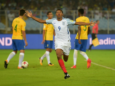 FIFA U-17 World Cup 2017: Rhian Brewster scores second hat-trick to lead England to first-ever final FIFA U-17 World Cup 2017: Rhian Brewster scores second hat-trick to lead England to first-ever final