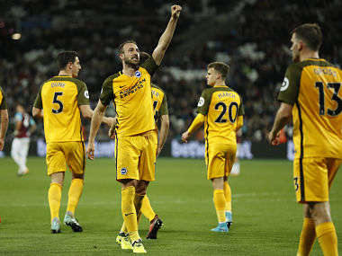 Premier League: Glenn Murray's double strike helps Brighton and Hove Albion defeat West Ham Premier League: Glenn Murray's double strike helps Brighton and Hove Albion defeat West Ham