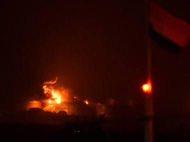 Mumbai's Butcher Island fire enters third day: 5 percent remains to be extinguished, lightning had caused blaze