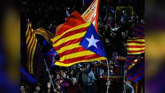 Catalan 'silent majority' protesters rally against independence referendum in Barcelona
