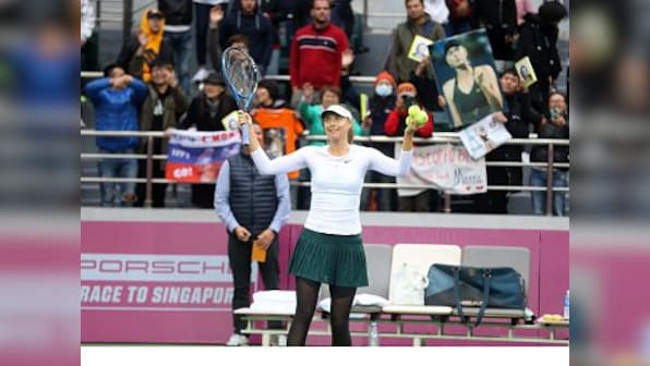 Tianjin Open: Maria Sharapova cruises past Peng Shuai to reach first final since return from doping ban