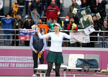 Tianjin Open: Maria Sharapova cruises past Peng Shuai to reach first final since return from doping ban Tianjin Open: Maria Sharapova cruises past Peng Shuai to reach first final since return from doping ban
