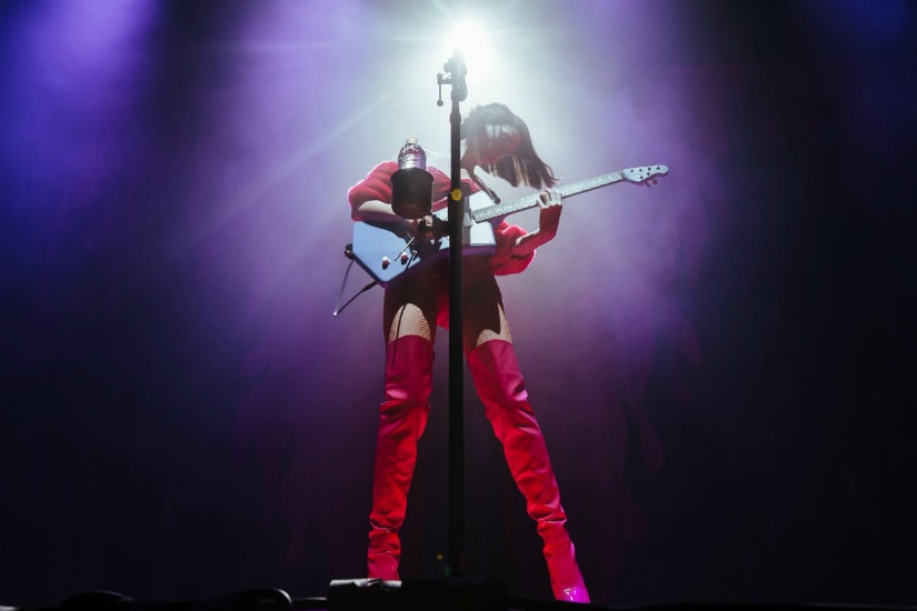 St. Vincent performs during Fear the Future Tour to promote her album. Twitter/@st_vincent