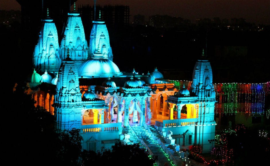 The Swaminaryan temple in Surat too lit up on the occasion of diwali. Diwali is also celebrated as a harvest festival by farmers to commemmorate the advent of wealth and happiness. PTI The Swaminaryan temple in Surat too lit up on the occasion of diwali. Diwali is also celebrated as a harvest festival by farmers to commemmorate the advent of wealth and happiness. PTI
